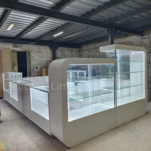 عرض عرض خشبي للمجوهرات المخصصة ، معدات المجوهرات ، مركز التسوق ، العطور ، المعدات المخصصة ، بيع الساخن أفضل 10 تخفيضات كشك مبيعات - رقم 3