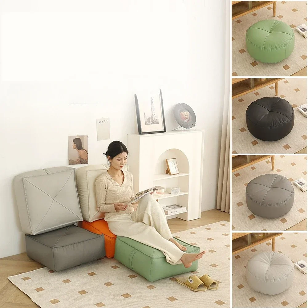 1pc Tatami Thick Small Sitting Pier Futon Leather Floor Cushion Lazy Cushion Balcony Bedroom Stool Mat Cojín De Tatami 다다미 방석