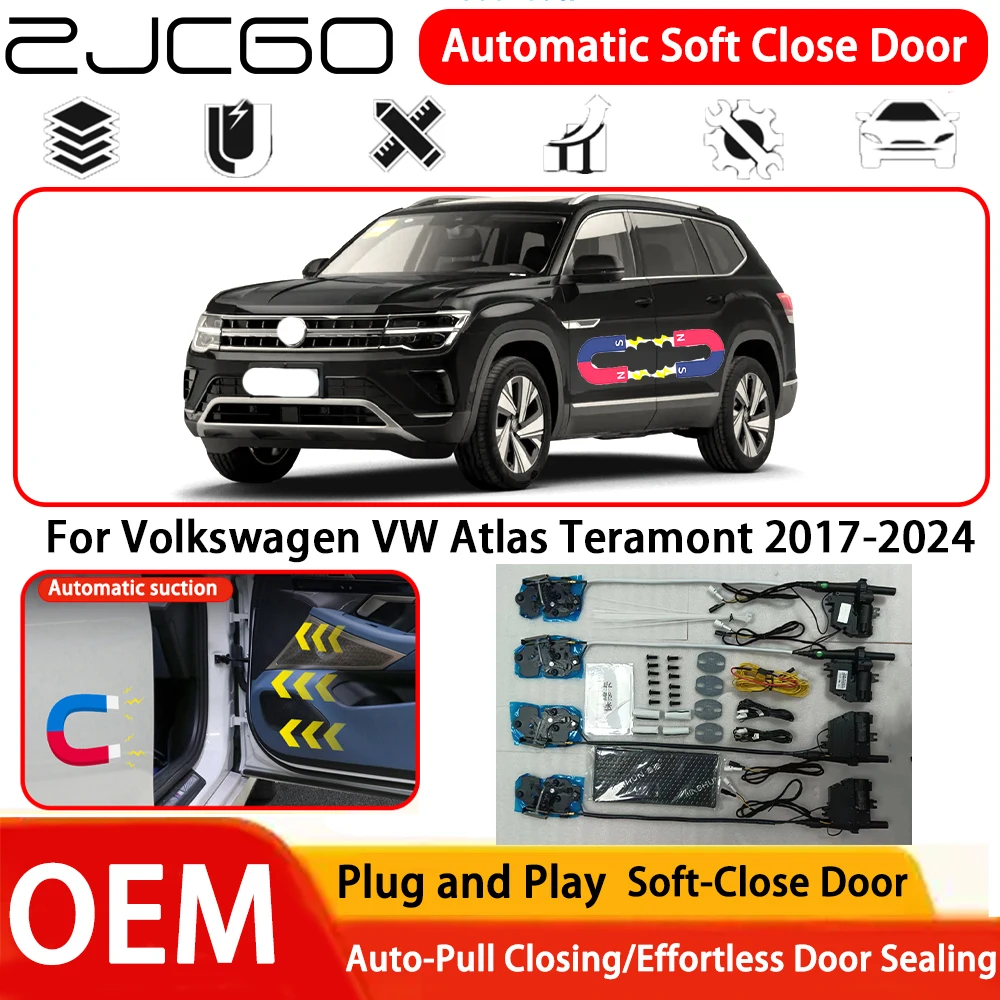 for Volkswagen VW Atlas Teramont 2017-2024 Car OEM Plug and Play Automatic Electric Soft Close Door Comfort Closing System