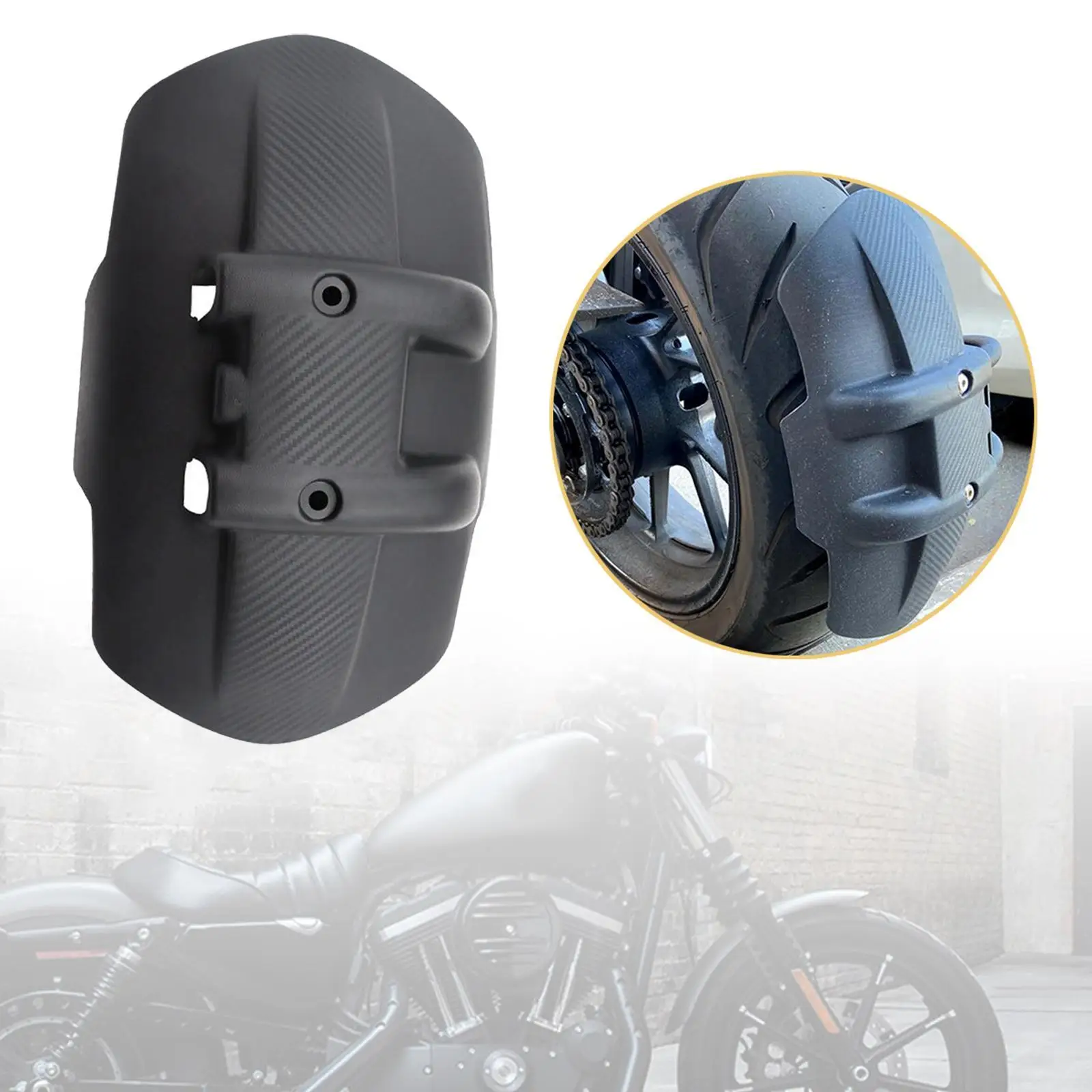 Motorcycle Rear Mudguard Sturdy Simple Installation Motorcycle Splash Guard