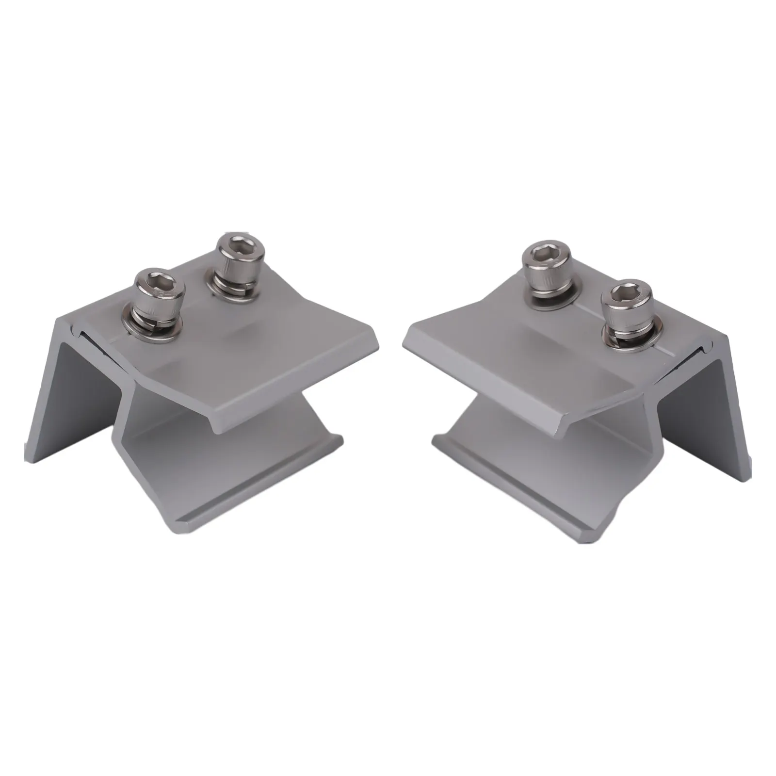 14 Pcs Aluminium Standing Seam Clamp Set for Secure Roof Mounting Solar Pv Panels with Stainless Steel Fasteners for Sheet Roofs