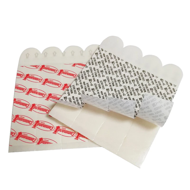 10/20/30pcs Command Strips Damage-Free Hanging removable Non-nail Double sided adhesive Non-trace Picture frame tape