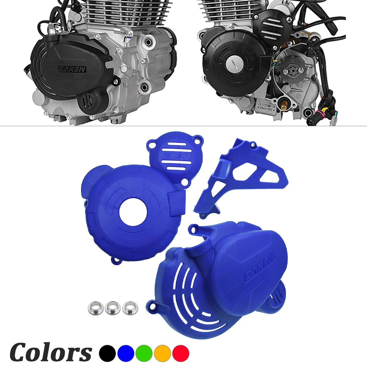 

Motorcycle Clutch Guard Water Pump Cover Engine Ignition Protector For ZongShen CB250F ZS172FMM-3 Engine KAYO T4 GUIZUN BOSUER