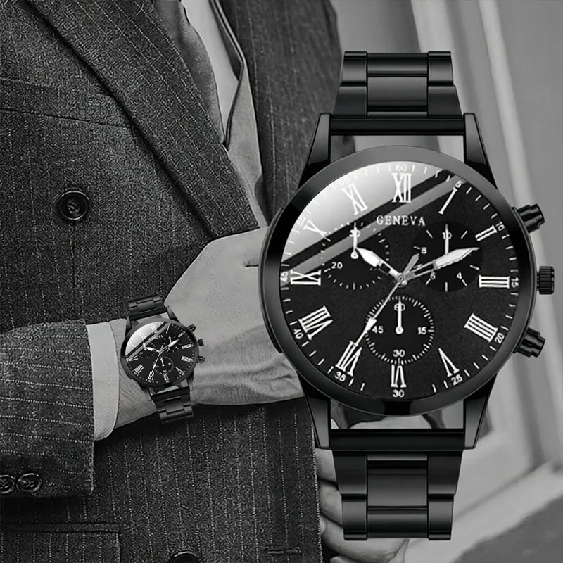 Men's Fashion Roman Digital Quartz Watch, Daily Wear, Father's Day, Christmas, the Best Gift Choice.