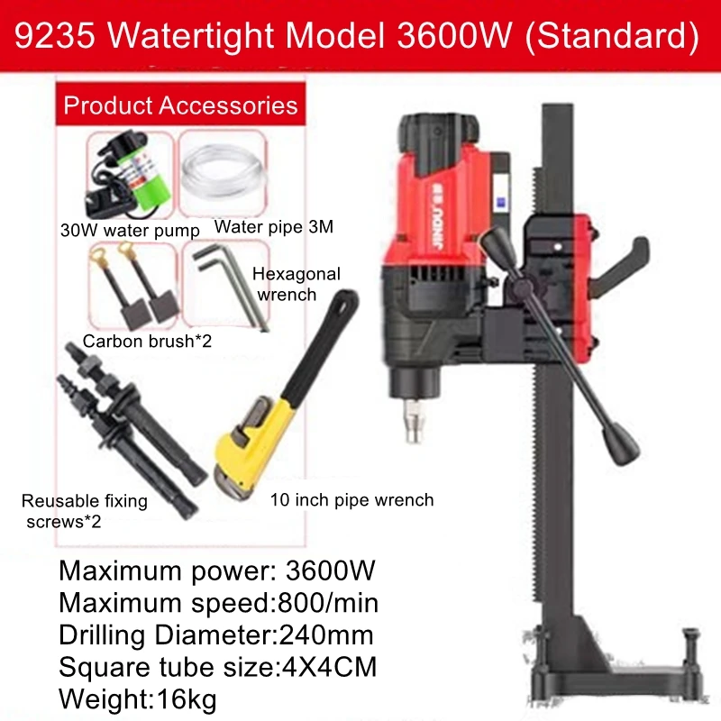 Water drilling machine drilling machine project drilling machine high power table drilling machine vertical water drilling concr