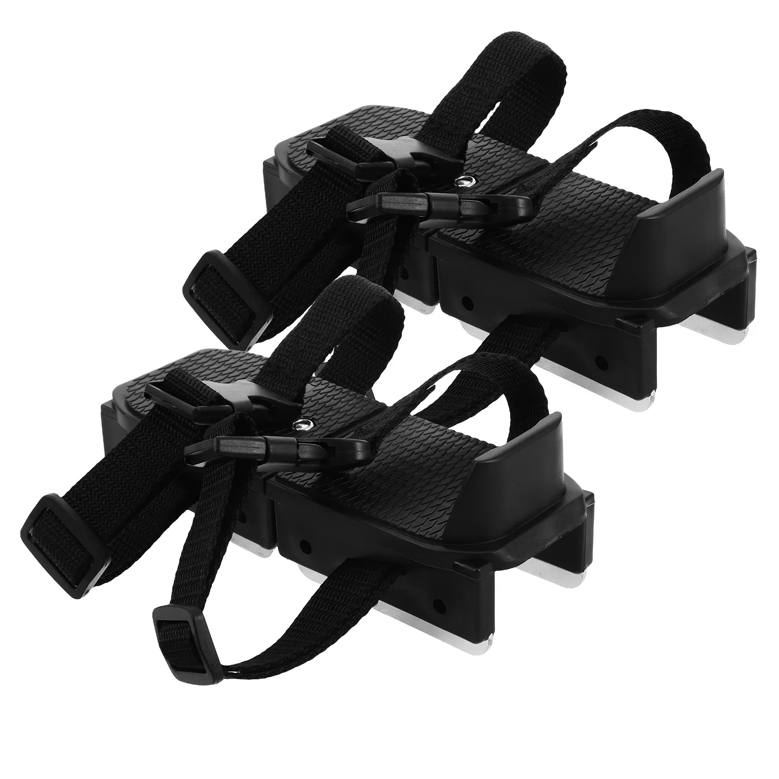 

1Pair Adjustable Ice Skates for Beginners Stable Comfortable Fit Plastic Steel Webbing Construction Snow Ice
