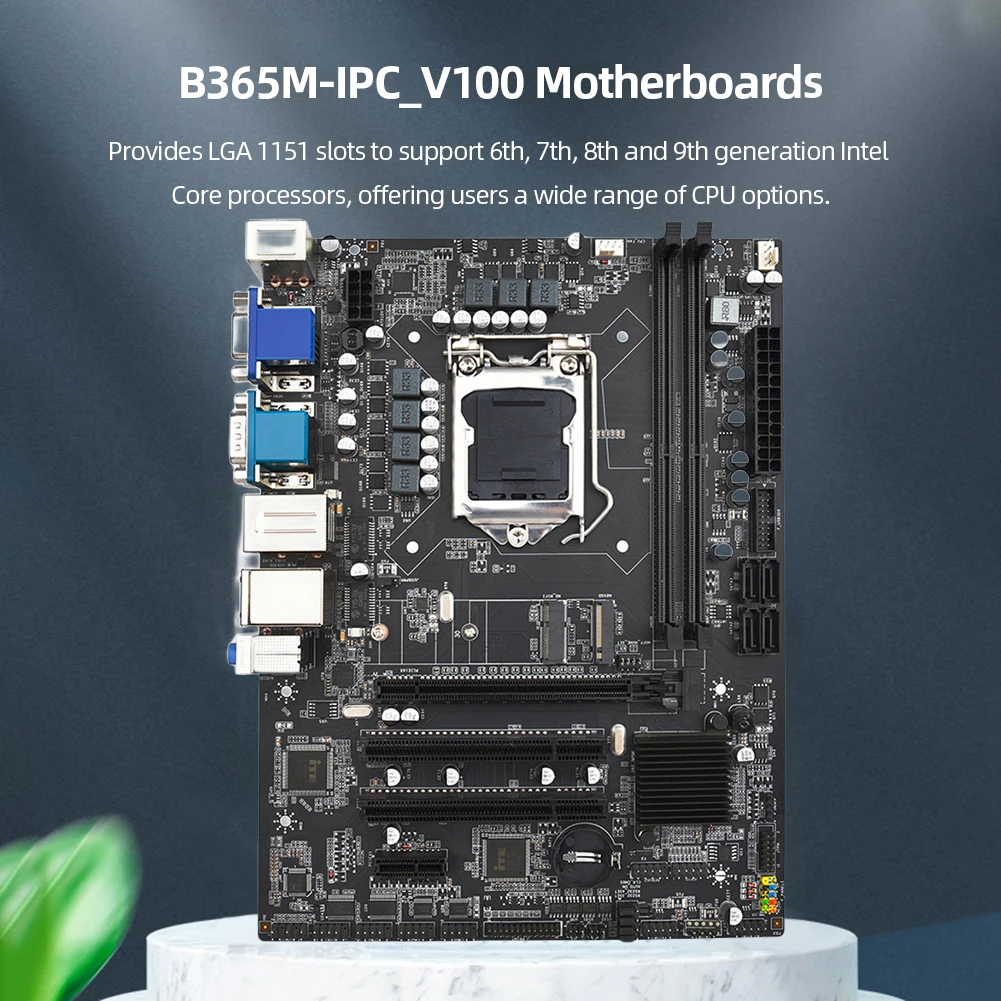 B365M Desktop Motherboard M.2 NVME LGA 1151 Computer Motherboard WiFi M2 NGFF Support Intel 6/7/8/9 Gen CPU VGA HD-Compatible