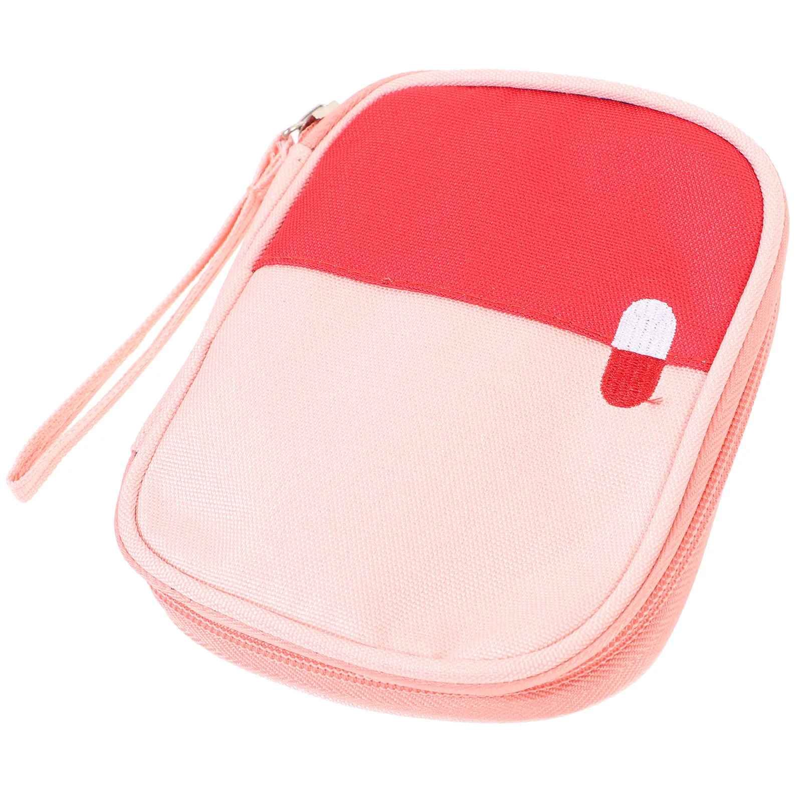 

Mini Portable First Aid Bag Oxford Cloth Lightweight Waterproof Travel Medicine Storage Pouch for Camping Hiking Outdoor