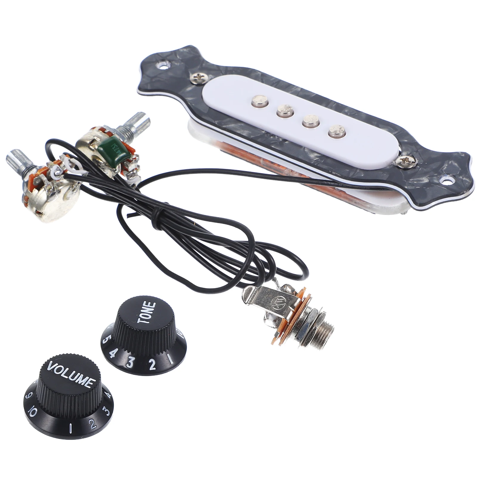 

High Quality Abs Celluloid Four String Soundhole Pickup With Copper Coil For Acoustic Electric Guitar Accessories