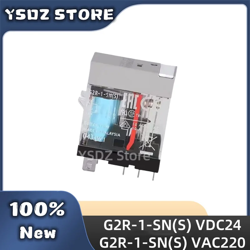 10PCS/LOT Omron G2R-1-SN DC24(S) AC220(S) Authentic Original Micro Voltage Power Relay G2R-1-SN(S) 24VDC 220VAC