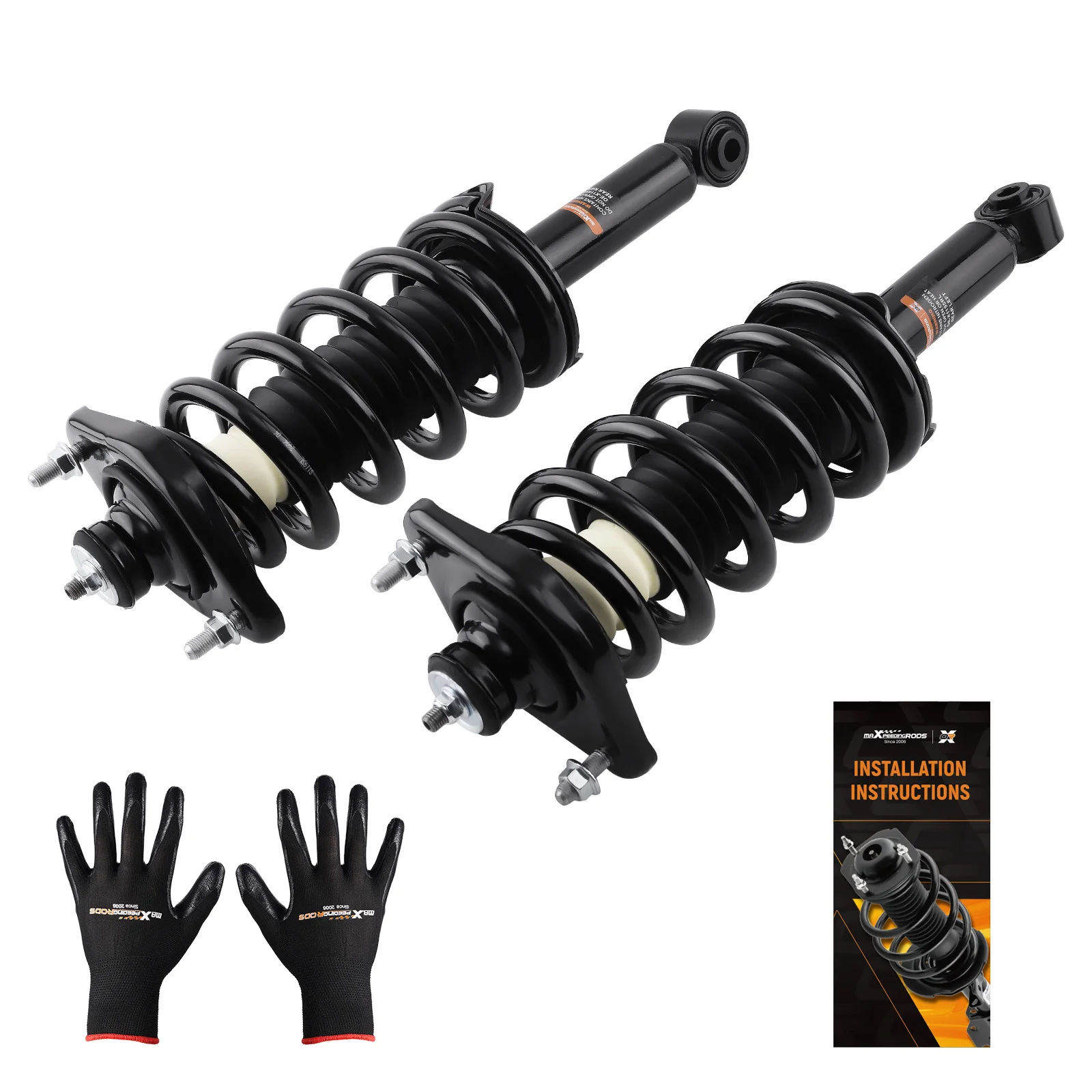 Rear Pair Quick Complete Struts with Coil Springs for 2012-2016 Honda CR-V AWD