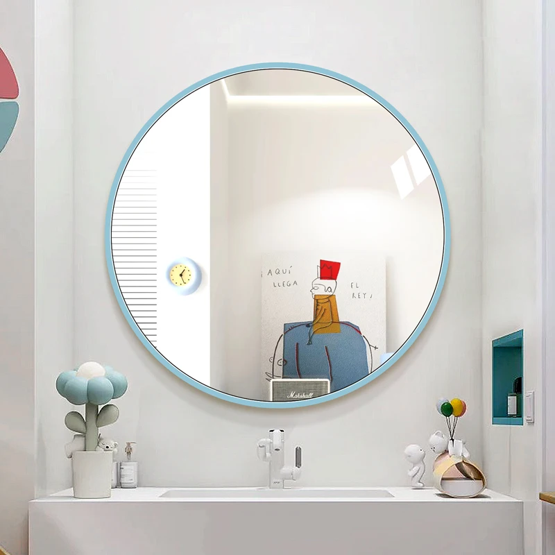 Okrągłe Lustro Ścienne Salon Nowoczesne Toaletka Dziewczyny Mężczyźni Estetyczne Sypialnia Luksusowe Lustro Funky Espelhos Produkty Domowe
