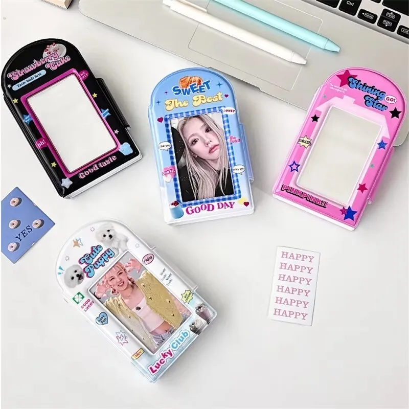 Kpop 3 Inch Photo Card Card Album Postcard Organizer Storage Book Idol Collection Card Binder Photocards Lomo Card Photo Album