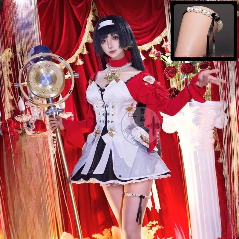 

Game Zenless Zone Zero Astra Yao Cosplay Costume Uniform Dress Wig Props Suit Women Halloween Carnival Party Christmas Playrole