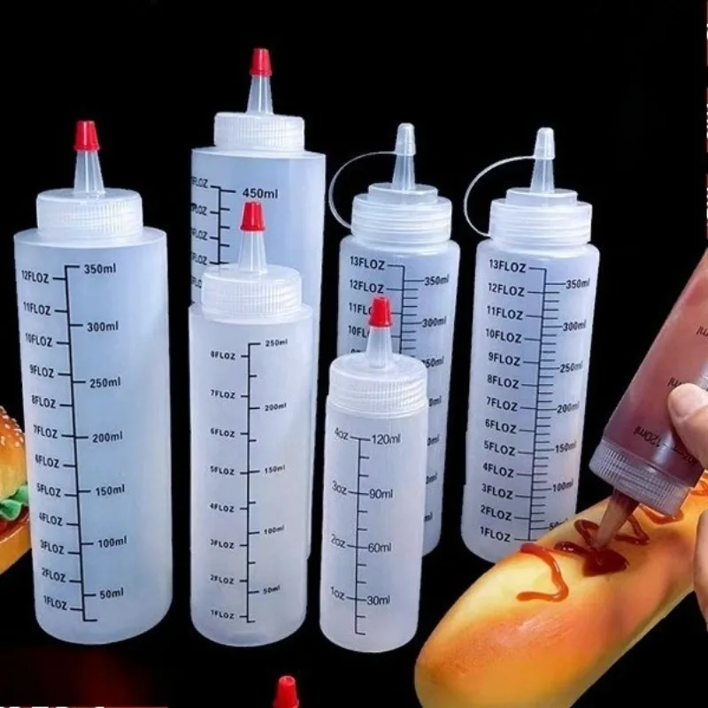 Quetschflasche mit Nadelnotenskala, zusammendrückbare, nachfüllbare, leere Flasche mit auslaufsicherem Aufbewahrungsbehälter für Reisekosmetik