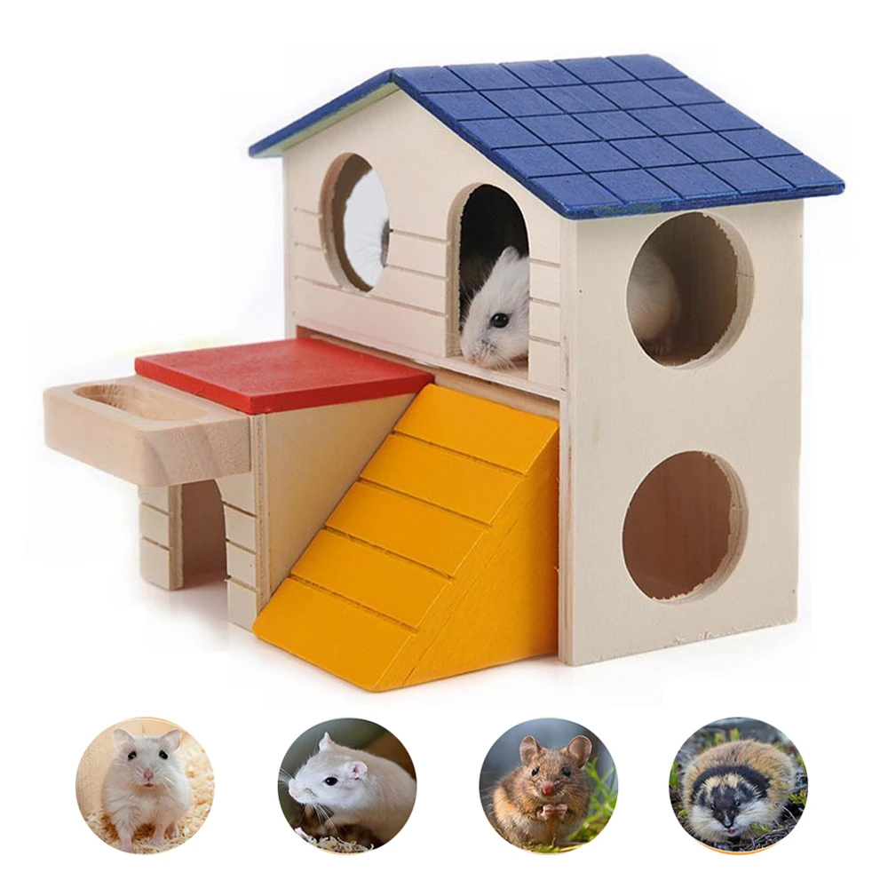 Hamster House Hamster Cage Hamster Bathroom Hedgehogs Rabbit Guinea Pig Villa Package Sand Bath Golden Bear Supplies Toy Set