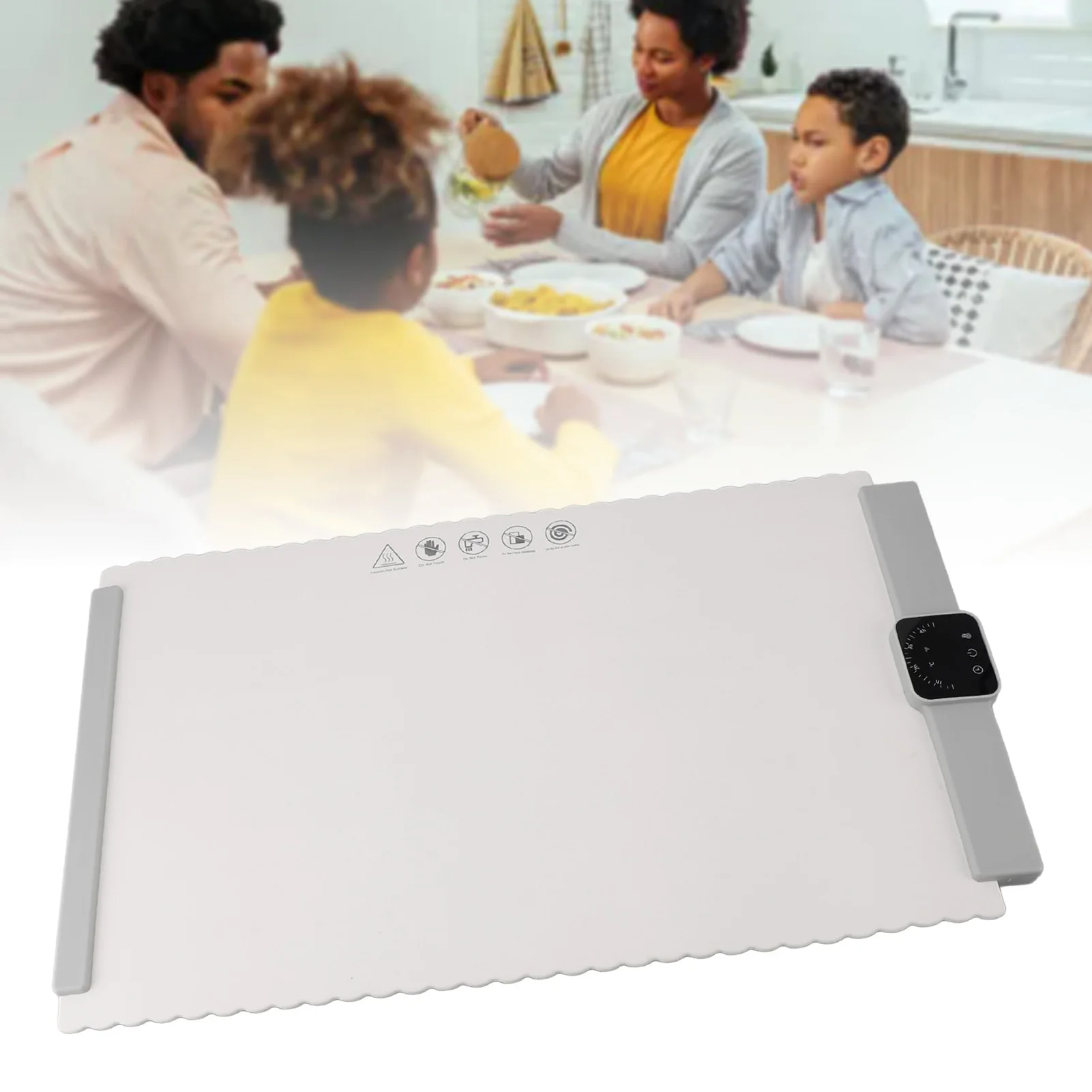 Wskins-Chauffe-aliments électrique enroulable avec affichage numérique, chauffage rapide, 5 réglages de température, minuterie 4, utilisation pour les fêtes, escalade 10s