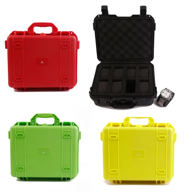 

8 Slots Durable Watch Travel Case Portable Plastic Jewelry Bag Box for Men and Women Colorful Boxes