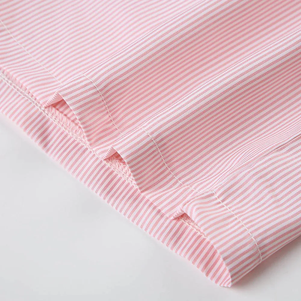 Summer Casual Womens Shorts Blue Stripe Beachwear Loose Elastic Waist Comfortable Breathable Fashion Daily Vacation Sport Pants