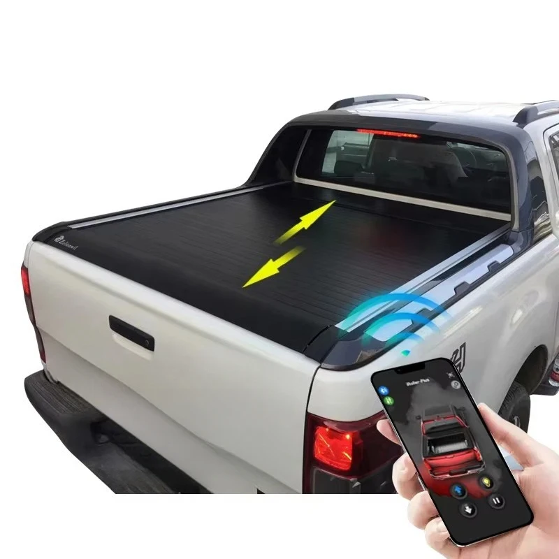 Nuevo Diseño de Tapa Retráctil para Camioneta, Cubierta Rígida Enrollable para la Caja de la Camioneta, Compatible con Maverick