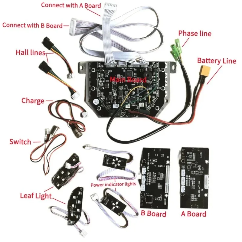 DIY 6.5 Inch Scooter KCQ Motherboard For Balance Scooter Accessories Single System Hoverboard 36V Bluetooth Original Factory