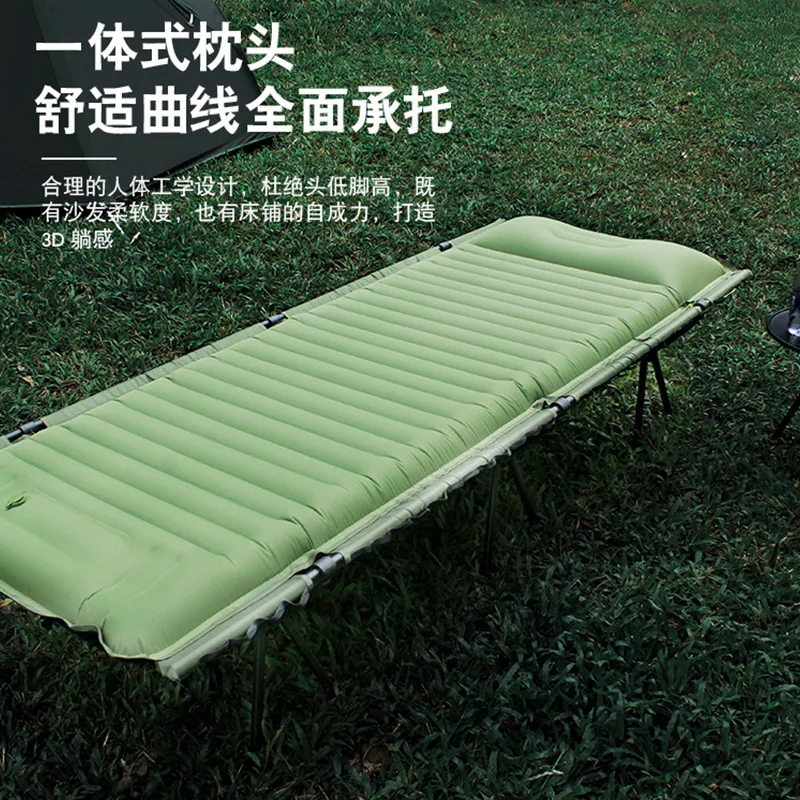 Camping Cot Bed Aluminum Frame Lightweight Compact Foldable Portable Ultralight Folding Camping Cot