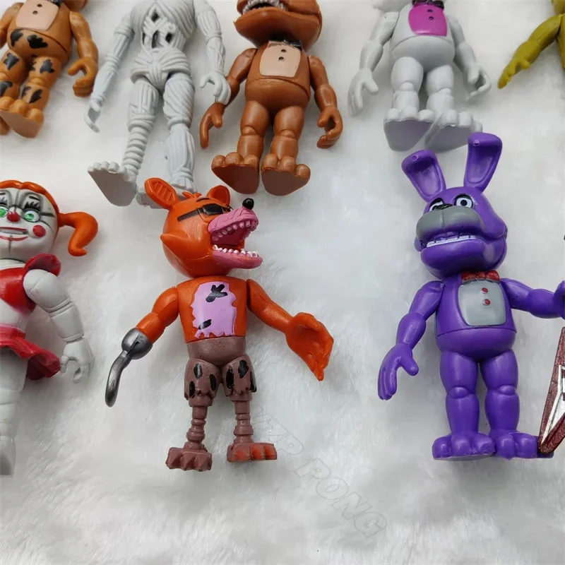 18Pcs/set Game Midnight Toy Bear Action Figure PVC Sister Location Circus Funtime Foxy Ballora Puppet Toy