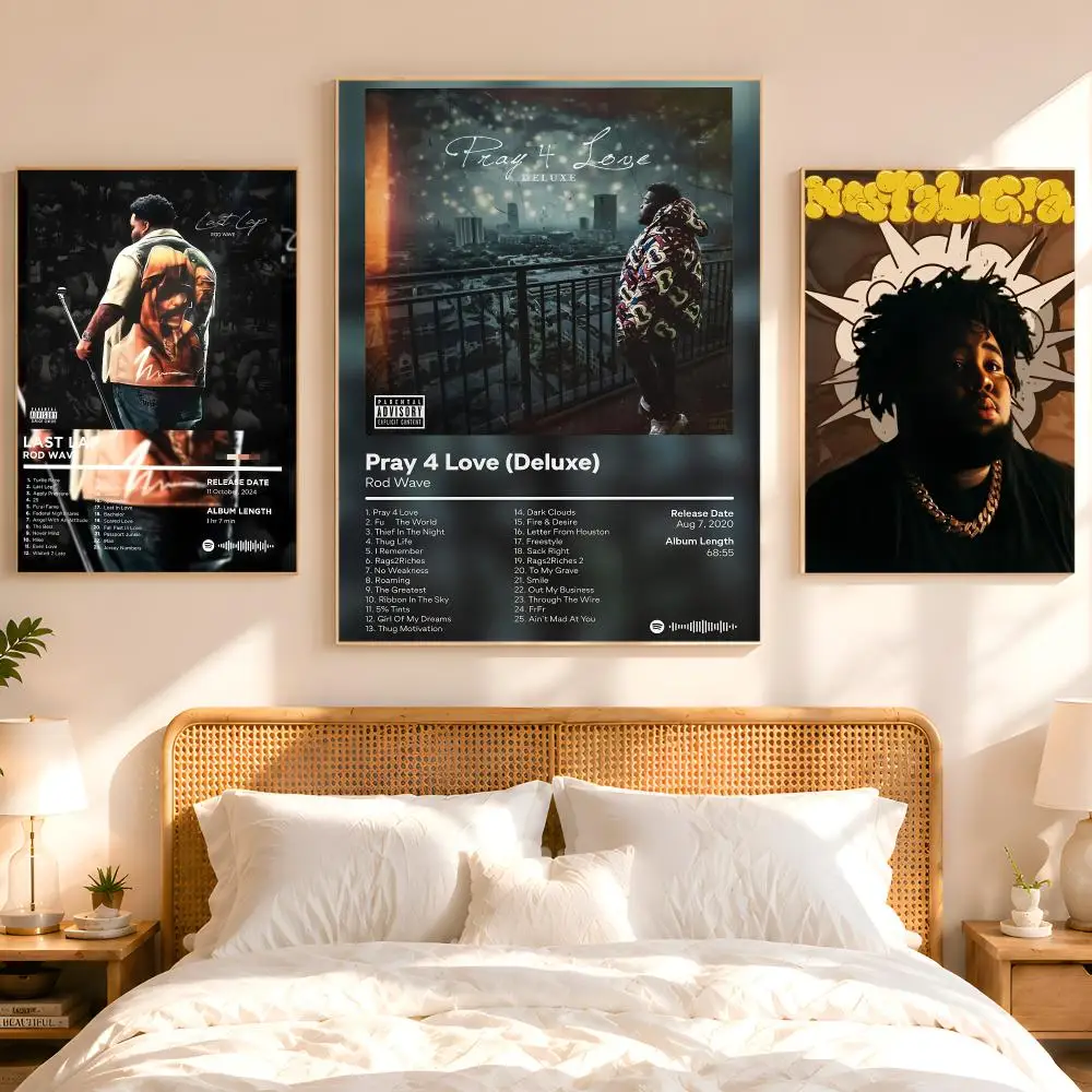 Rod Wave Singer Poster 1PC HD Matte Peel And Stick Wall Decor For Bedroom Living Room Dorm Office