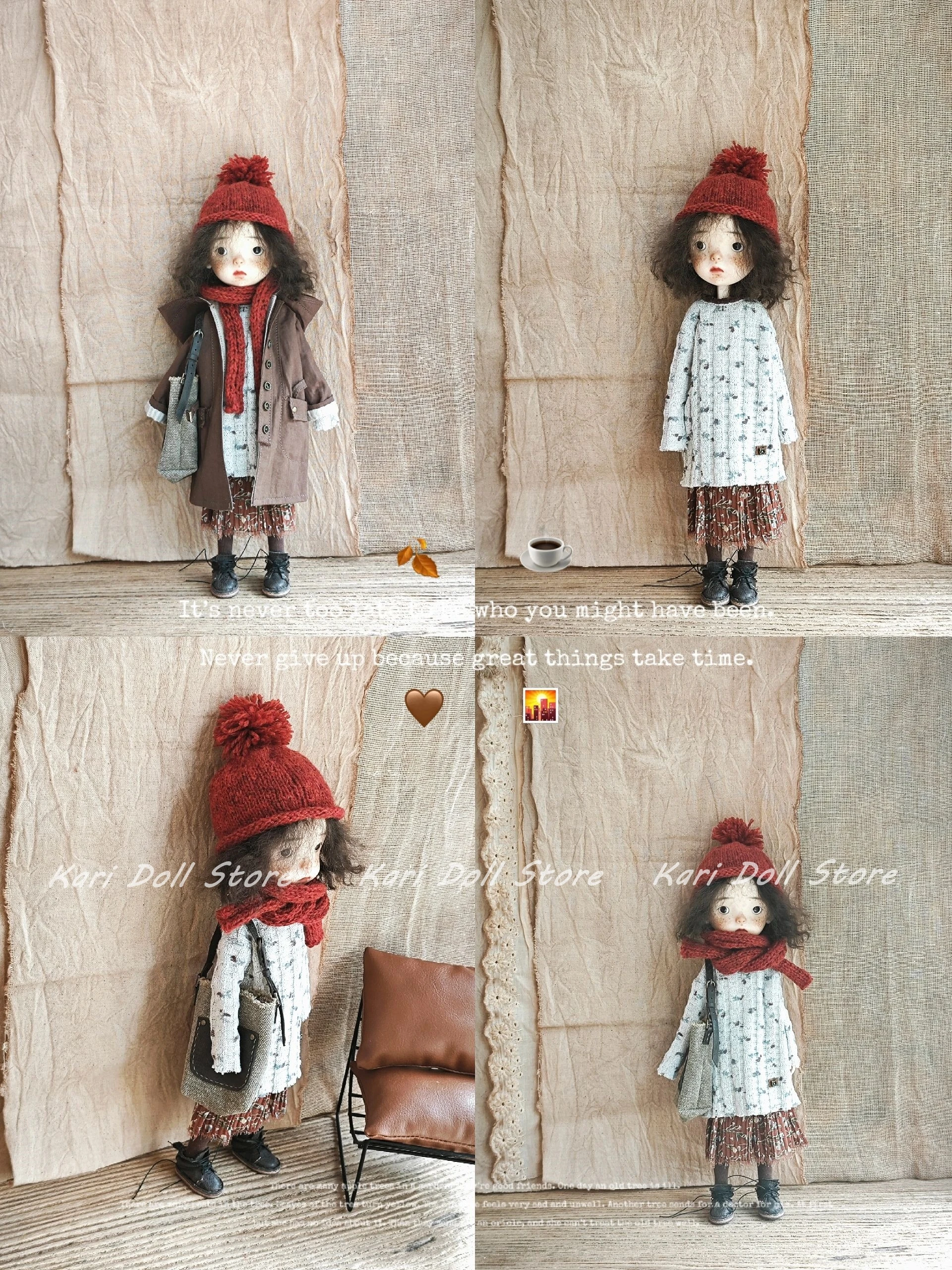 Kari-Puppenkleidung und Röcke 2025, gestrickter langer T-Rock, lange Socken für Landazz Landoudou Doll