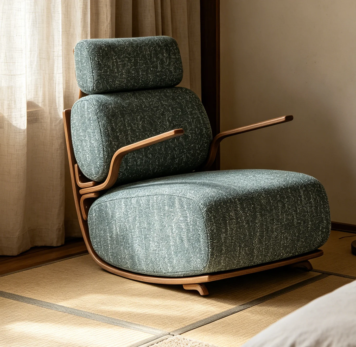 Multifunctional modern fabric office chair and living room chair for easy assembly