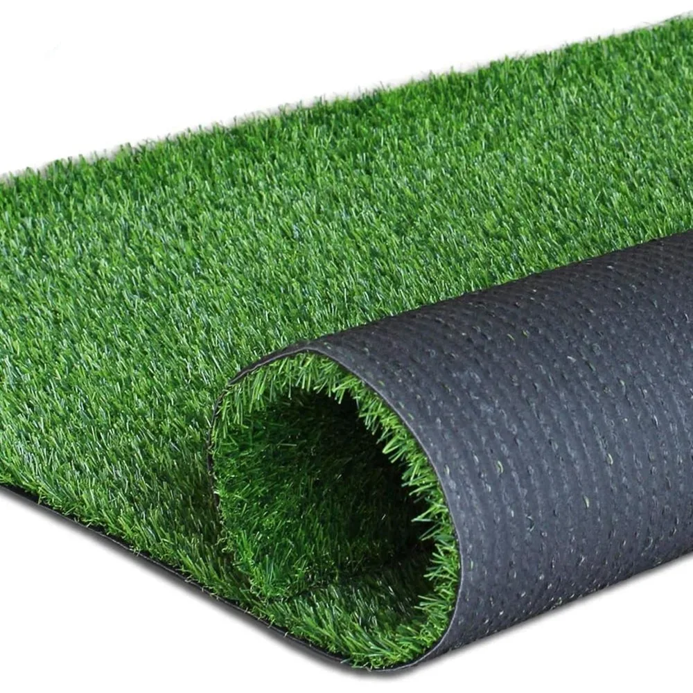 

Realistic Artificial Grass Turf Lawn-12 x 12 Feet, 0.7" Indoor Outdoor Garden Lawn Landscape Synthetic Grass Mat Fake Grass Rug
