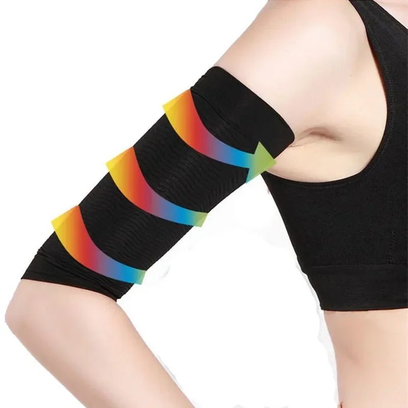 1 Pair New Slimming Arm Sleeves Arm Elastic Compression Arm Shapers Sport Fitness Shapers for Women Girls Weight Loss