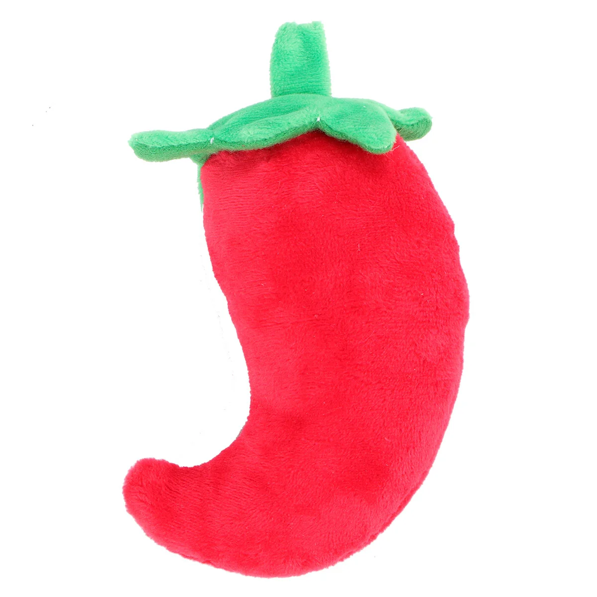 Chilli Toy Plush for Dog Cat Squeak Chew Stuffed Animal Black Pepper Vegetable Toys