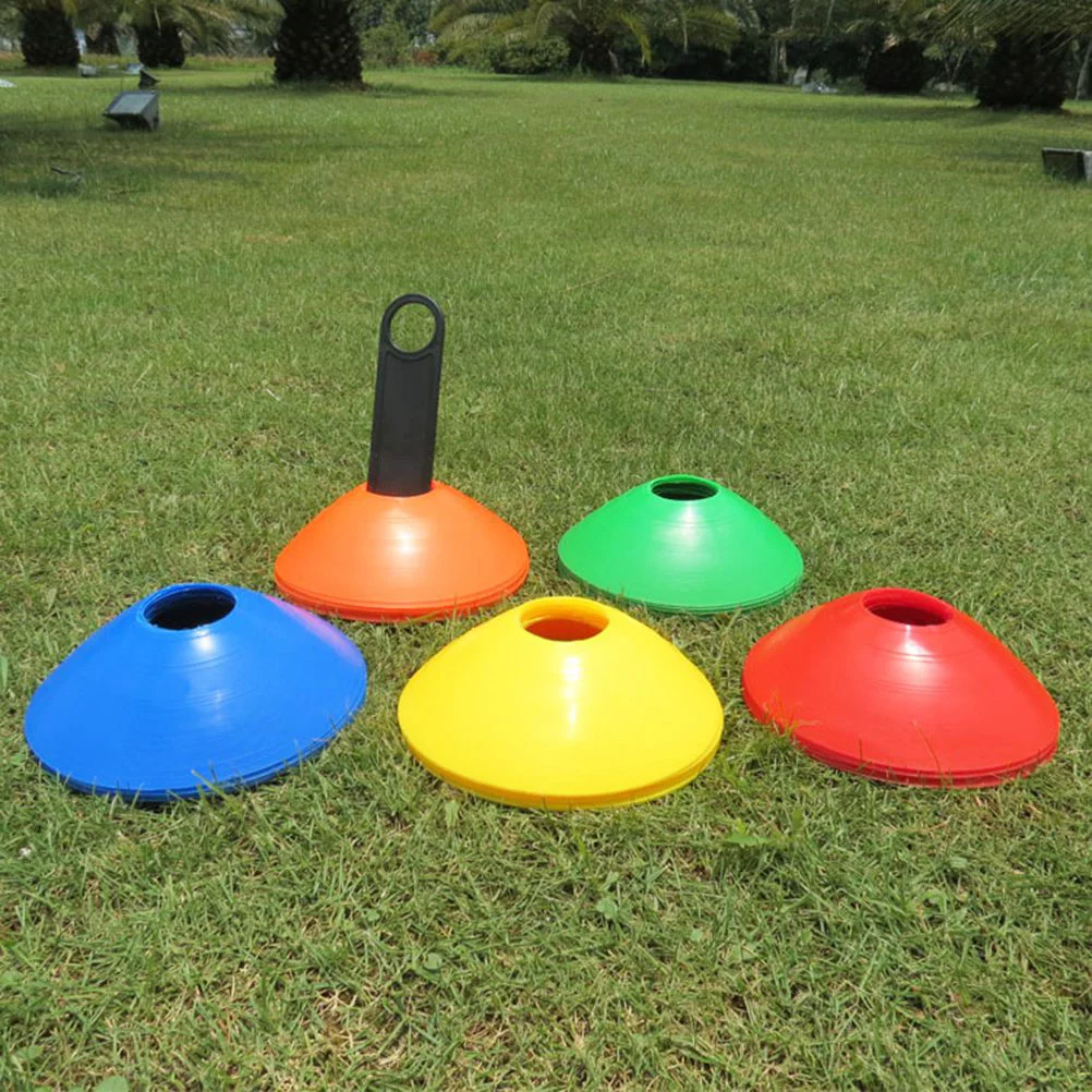 10 PCS Soccer Training Tools Markers Football Disc Cone Tray Outdoor Activities Equipment