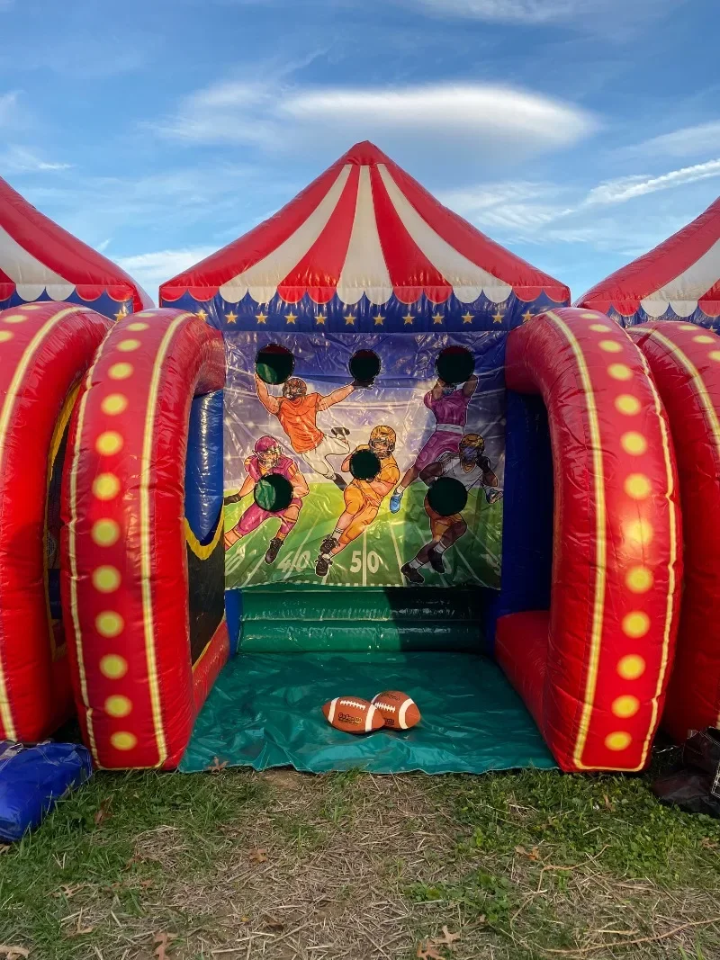 Cross-bord 4-in-1 PVC Inflatable Sports Playground Interactive Games Entertainment Rental With Fiesta Blower Accessories!