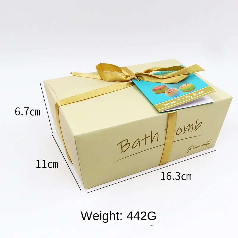 IkBathtub Sel de bain aux huiles essentielles, huile de gâteau, libération de bulles, relaxant, facile, livres parfumés, hydratant, coffret cadeau