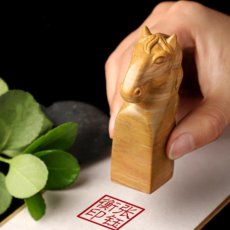 sceau-en-pierre-personnalise-zodiaque-chinois-cheval-calligraphie-personnalisee-tampon-de-calligraphie-chinoise-papeterie-culturelle-et-creative-pour-etudes