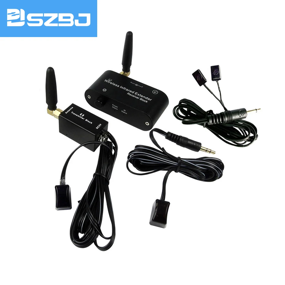 

SZBJ WL-T2-E2 Wireless Repeater System Kit IR Remote Control Extender Kit