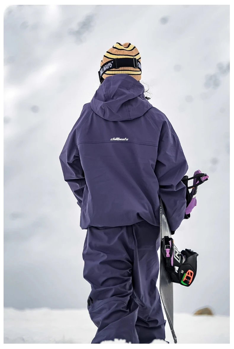 John Snow 2026 Ski-Jacke & -Hose im amerikanischen Stil, Unisex, wasserdicht, thermisch, Snowboard-Mantel, lockere Passform, Wintersport für Herren und Damen – Detail 22