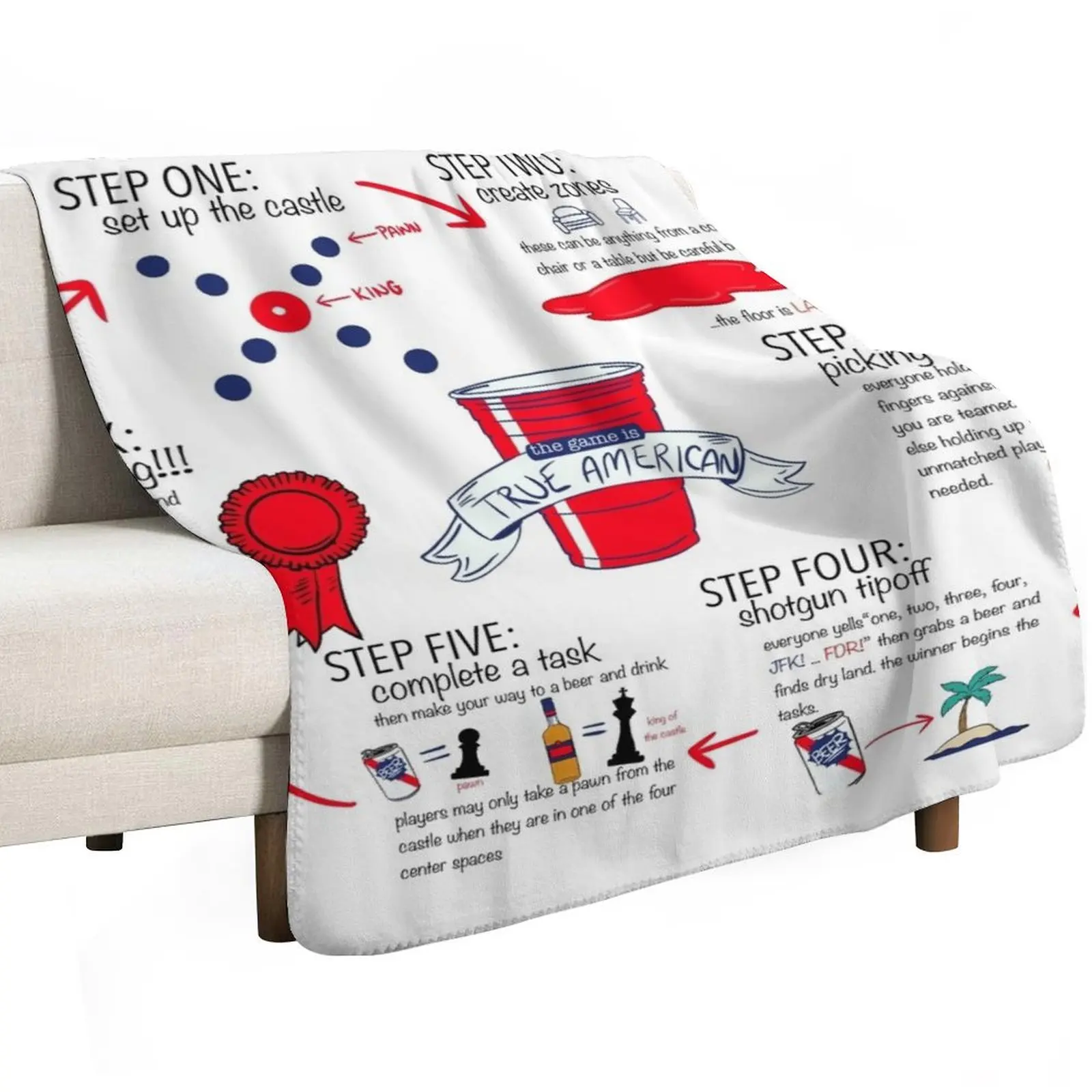 True American Rules Throw Blanket Thin Thins Bed for winter Blankets Sofas Of Decoration Beautifuls Blankets