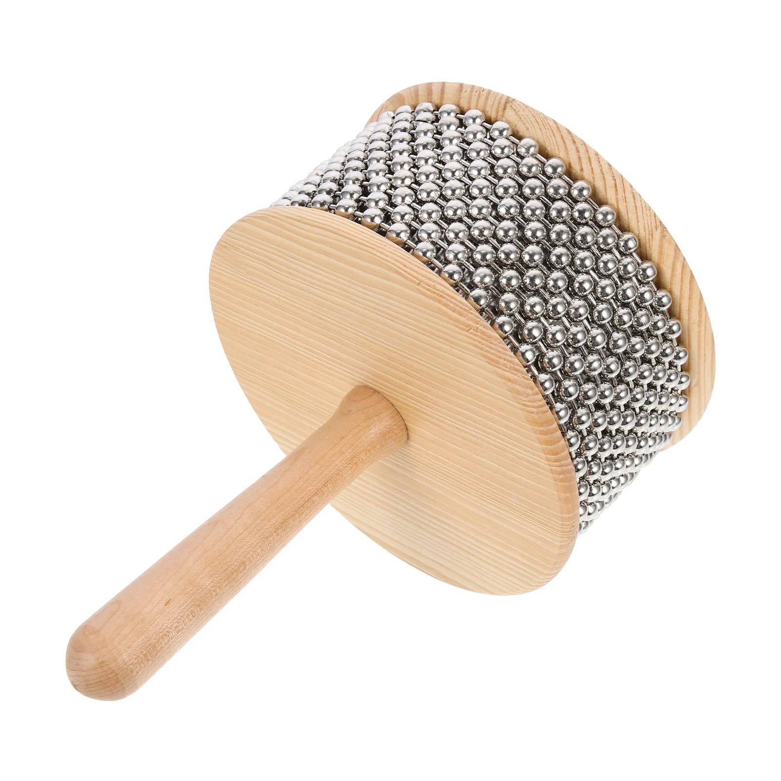 

Metal Cabasa Shaking Musical Instrument Creative Educational Percussion For Kids Cognitive Play Durable Wooden Handle