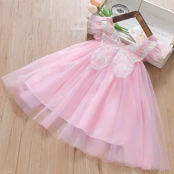Colorful Chiffon Butterfly Baby Princess Dress 5 Summer New Colorful Chiffon Baby Girl Princess Dress, Cute Butterfly Wing Children'S Clothing 5
