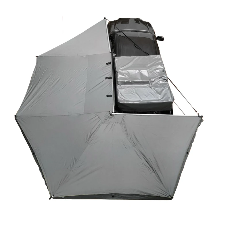 

270 Degree Awning Free Standing For Cars Extended Big Size SUV Off-road 4WD 4x4 Roof Tent 2m 2.5m 600D