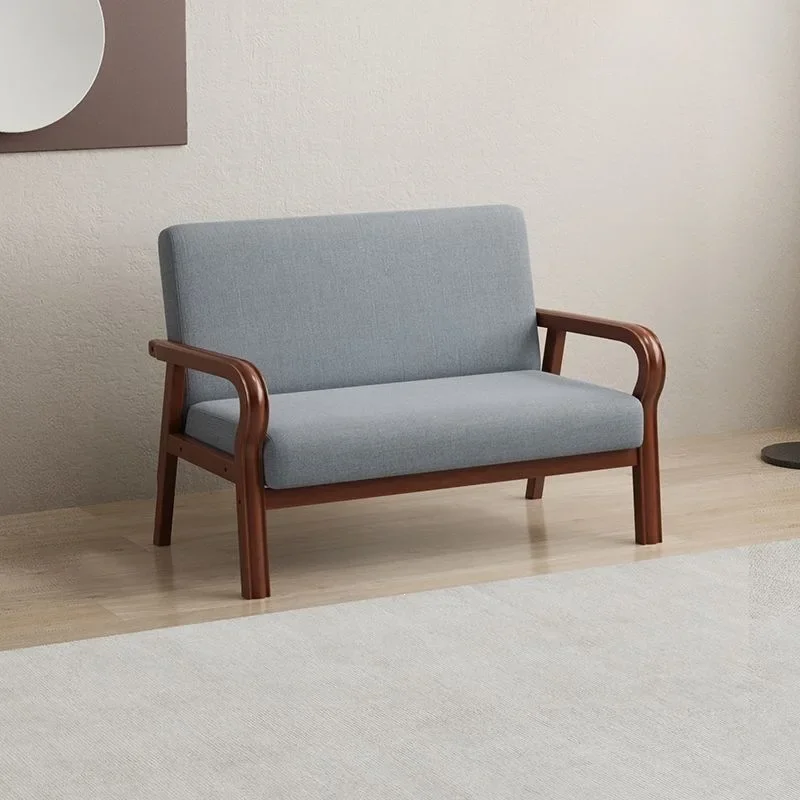 TQH-c13  single sofa simple living room rental room small sofa bedroom mini double triple small solid wood sofa chair