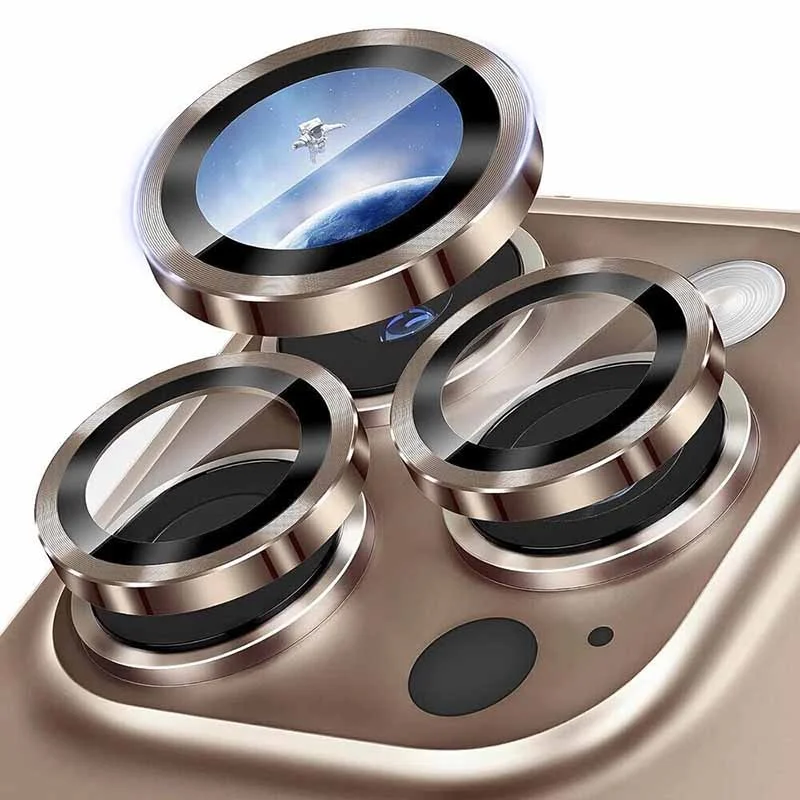 3 Pcs Metal Camera Lens Protection Glass For iPhone 16 15 14 Plus Pro Max Phone Lens Tempered Glass For iPhone 15 14 PM 13 Mini