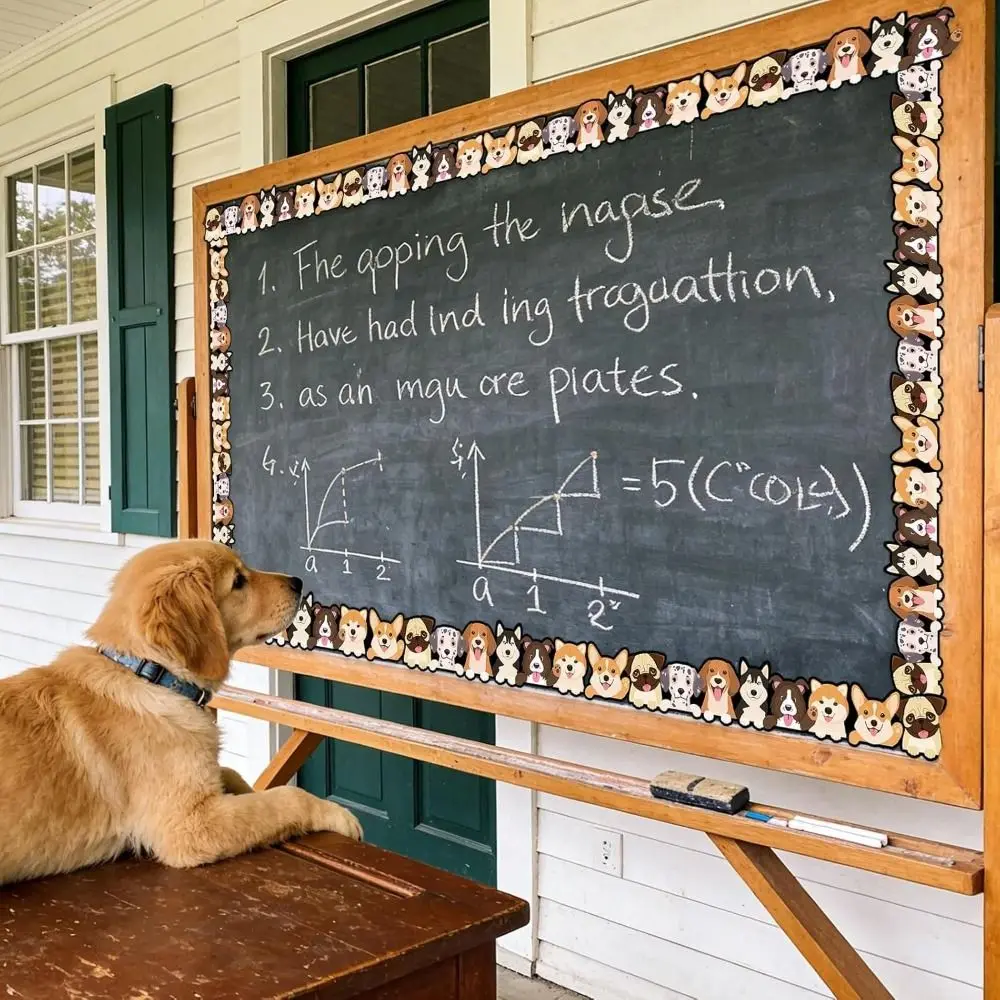 Self Adhesive Chalkboard Bulletin Board Border Handmade Waterproof Border Classroom Decors DIY 7.3cm Border Paper