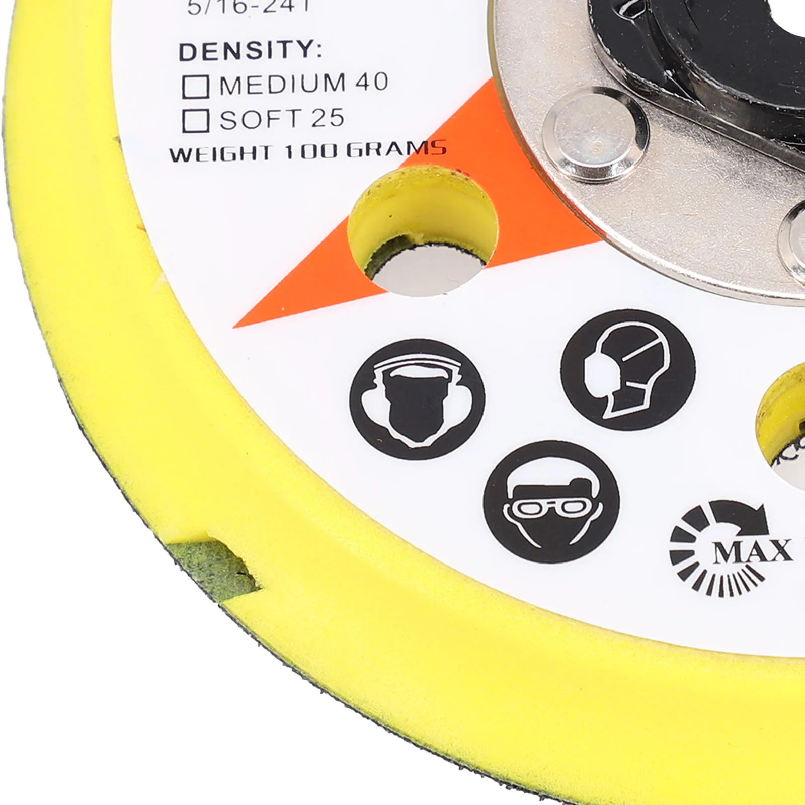 

For DA Polisher Backing Pad 5 Inch 125mm with 15 Ventilated Cooling Holes to Improve Heat Dissipation During Use