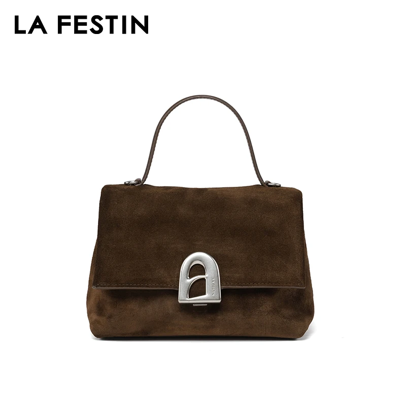 LA FESTIN Original Bags for Women 2024 Handbags Suede Bag Designer Luxury Bag Shoulder Crossbody Bags Autumn and Winter Bags