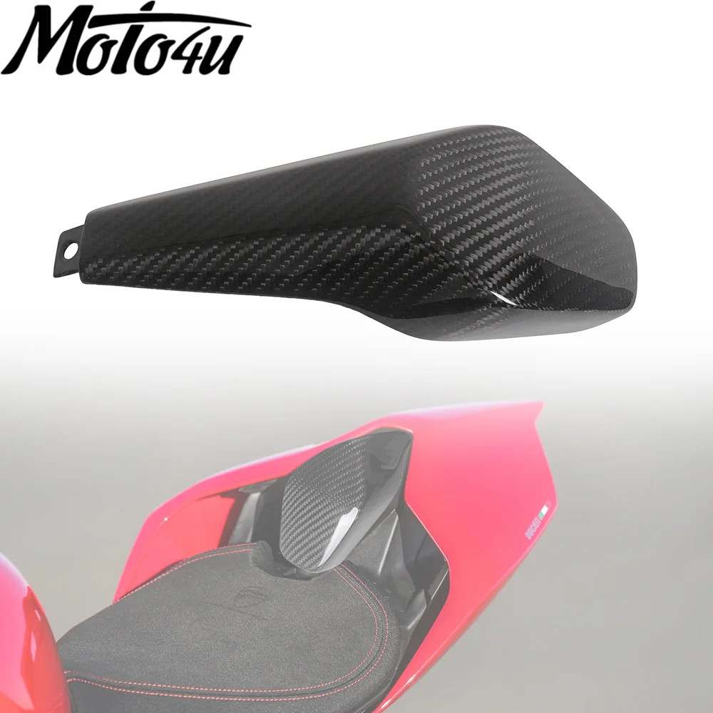 1 PC Motorcycle 100% Carbon Fiber Rear Seat Center Guard Gloss/Matt Upper Fairing Cover For Ducati Panigale V4 2023