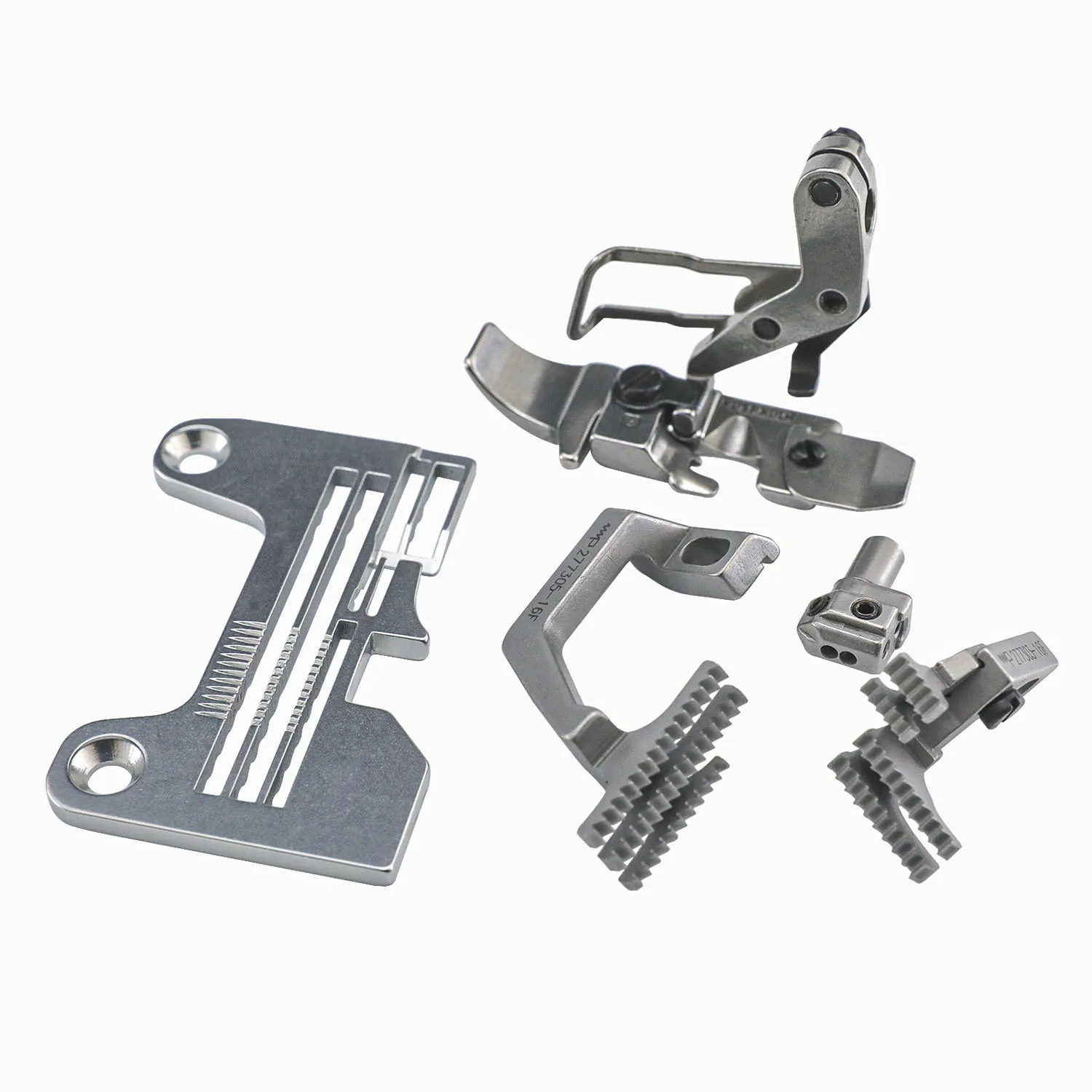 Juego de agujas de 2x4 mm compatible con máquinas de coser overlock de 4 hilos Pegasus EX5212, EX5214, JACK C3, E4, JK-798, JUKI MO-6814S, MO-6814D